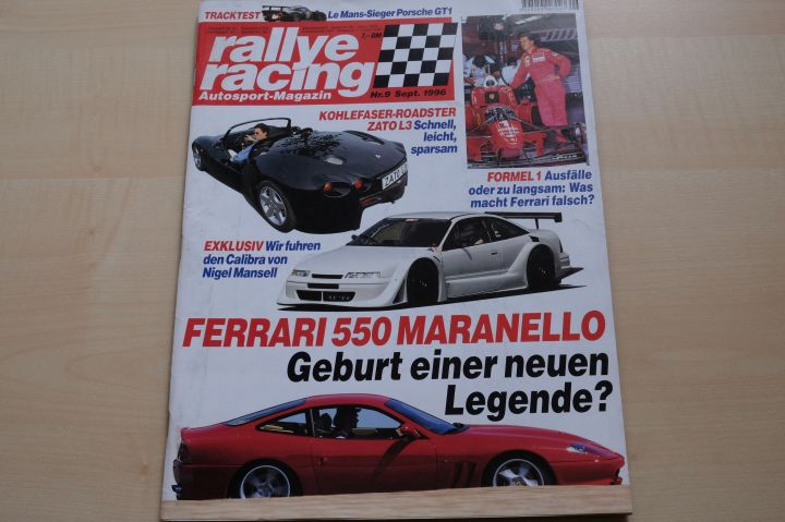 Deckblatt Rallye Racing (09/1996)